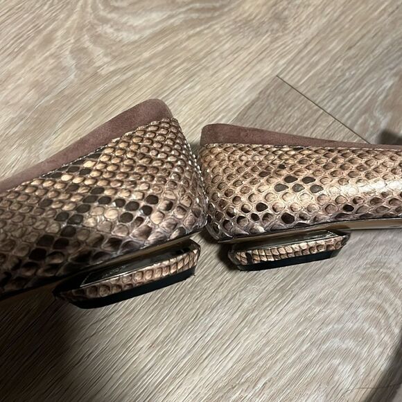 NICHOLAS KIRKWOOD Women's Snakeskin Round-Toe Loafers / Flats, Size 36.5 - Picture 10 of 10
